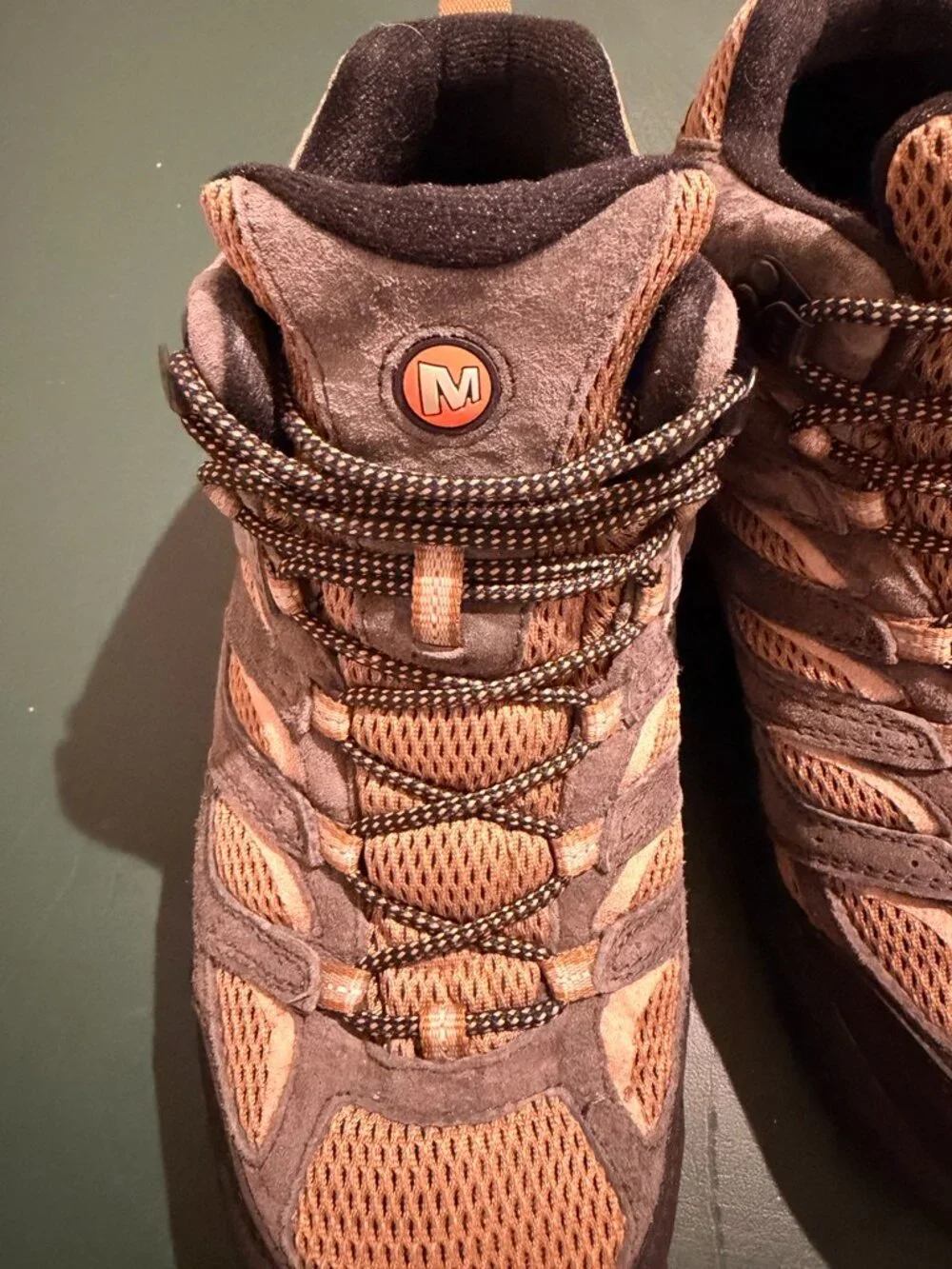 Merrell Moab 3 Mid Waterproof Hiking Boots Men's 8 Wide Butternut/Beluga